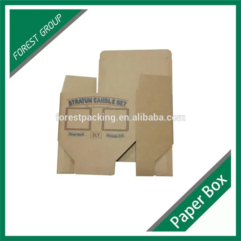 Переработанного картона складной Браун крафт-бумага коробка для доставка