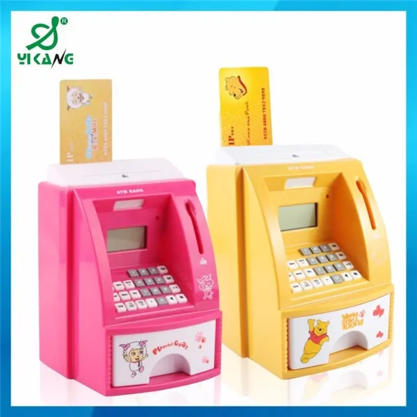 Promotional Money Box Toy Euro Money Box Atm Saving Bank