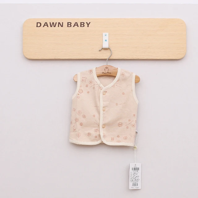 
High quality organic cotton spring autumn kid vest sleeveless waistcoat vest waistcoat with button 