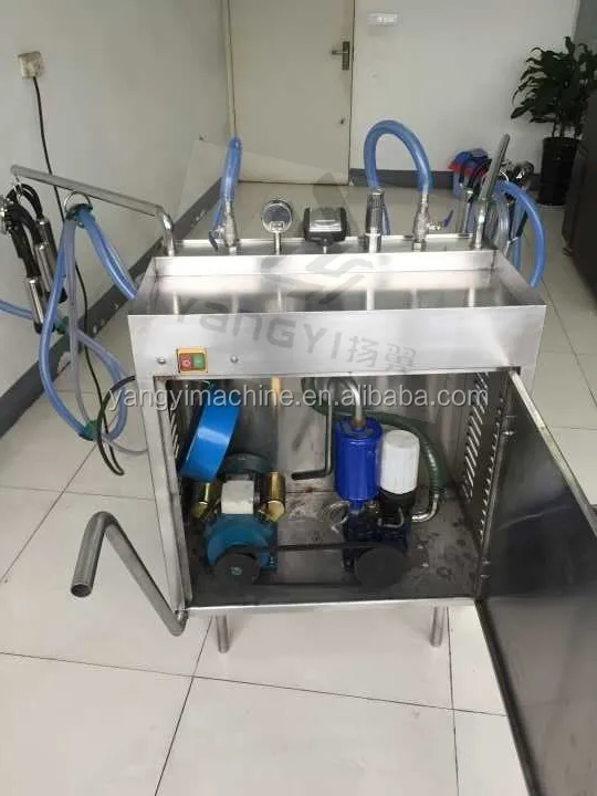 New type cow milking machine with stainless steel tank