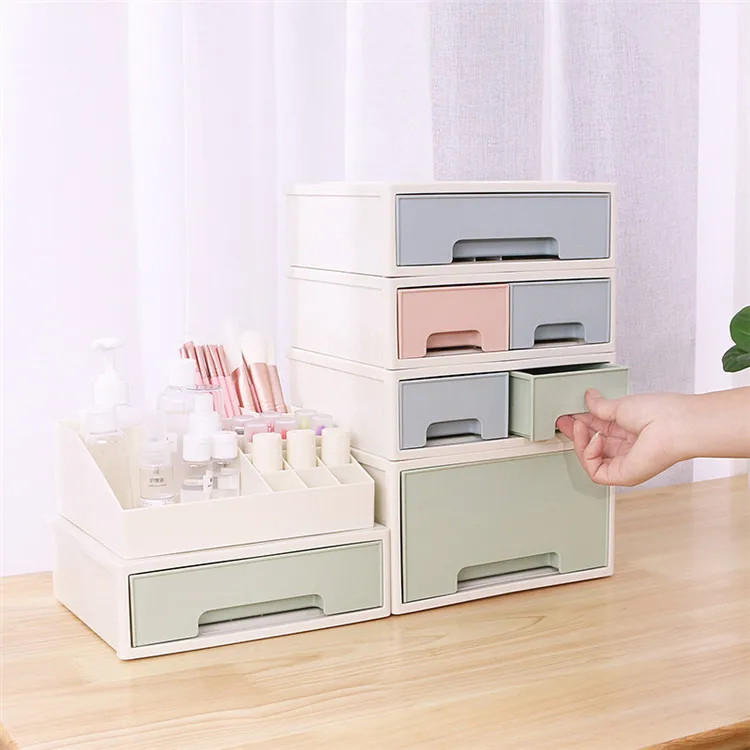 
Ebay Hot-Selling Cheap Plastic Cosmetic Make Up storage box organizer With Drawer On Sale 