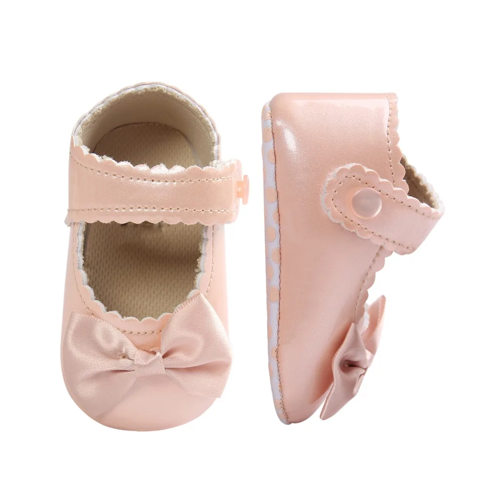 New Cute White Color Genuine Leather Baby First Walker Girl Shoes
