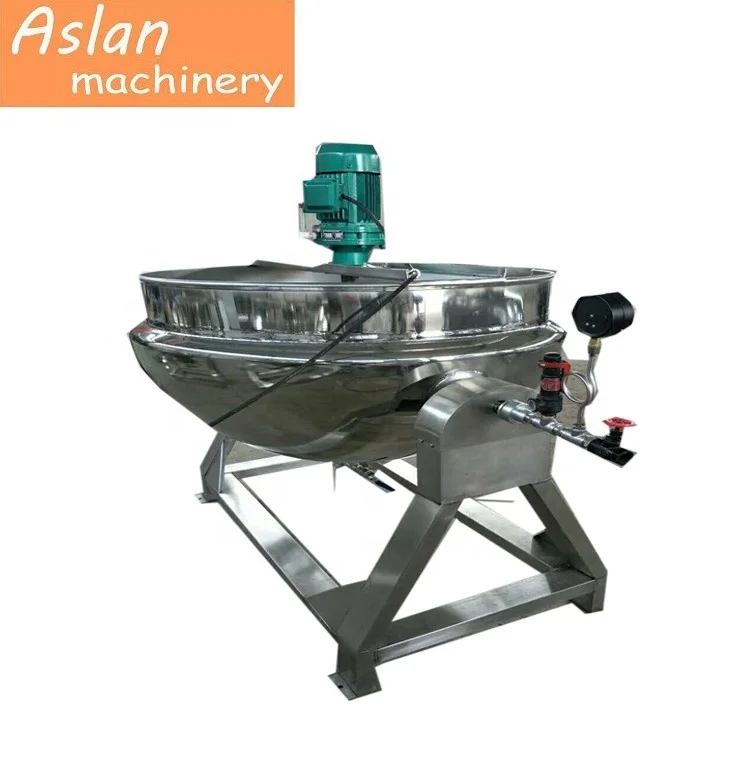 cooking mixer machine/gas cooker mixer/hot sauce jacket kettle with mixer