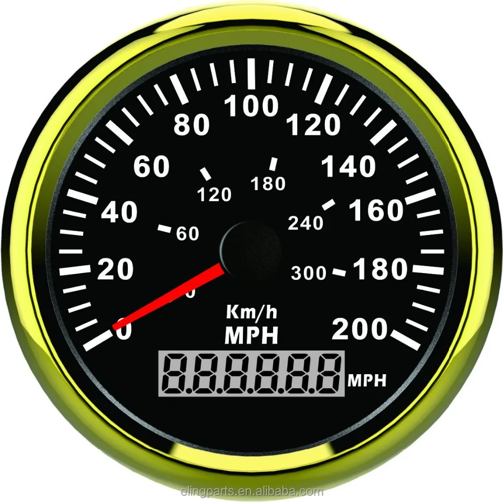 Водонепроницаемый миль/ч GPS Спидометр Пробег 200MPH 300 км/ч для автомобиль гоночный мотоцикл ATV UTV с подсветкой 85 мм