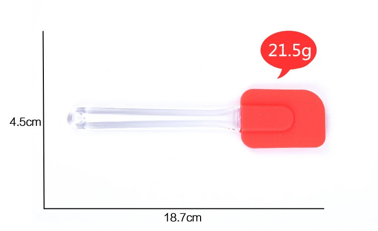 18.7CM Kitchen Silicone Pastry Turner Cake Spatula, Silicone Butter Scraper Spatula