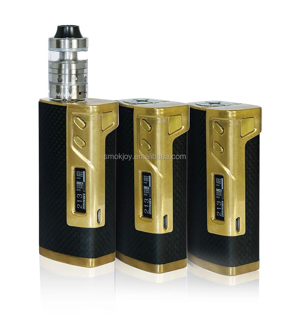 2016 Sigelei Sigelei 213 Вт box mod Лучшие Продажи Контроля Температуры Moonshot 200 Вт E Трубы Распылителя