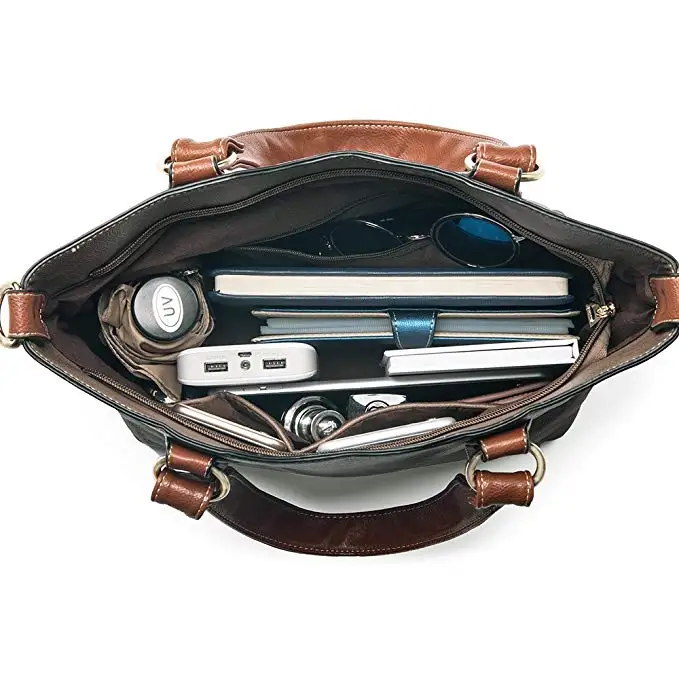 water proof PU Leather Handbags Soft Tote bag durable Shoulder Bags for women