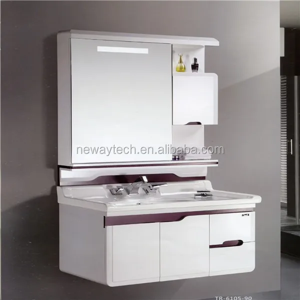 Competitive price wall mounted pvc corner cabinet with sink