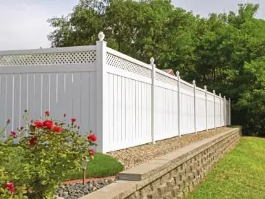 Decorative Modern Garden Unique Design Removable Pvc Fence For Garden