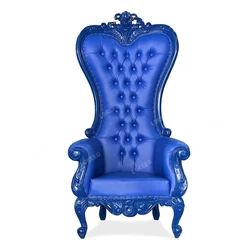Luxury royal highback armchairs Multicolor king queen throne chair for wedding