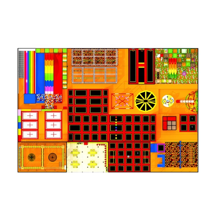 
Professional Business Plan Used Small Children Foam Blocks ninja warrior Jump Equipment Kids Indoor Trampoline Park For Sale 