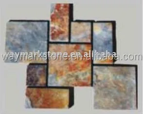 
Multicolor Slate Mosaic Tile Mats MZHB20 
