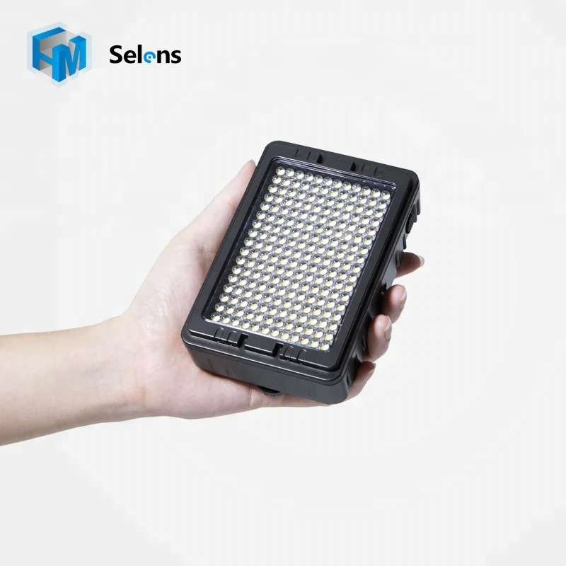 Selens GE-204 11W CRI 85 5600K/3200K Dimmable Compact Size Mini Video Camera LED Light