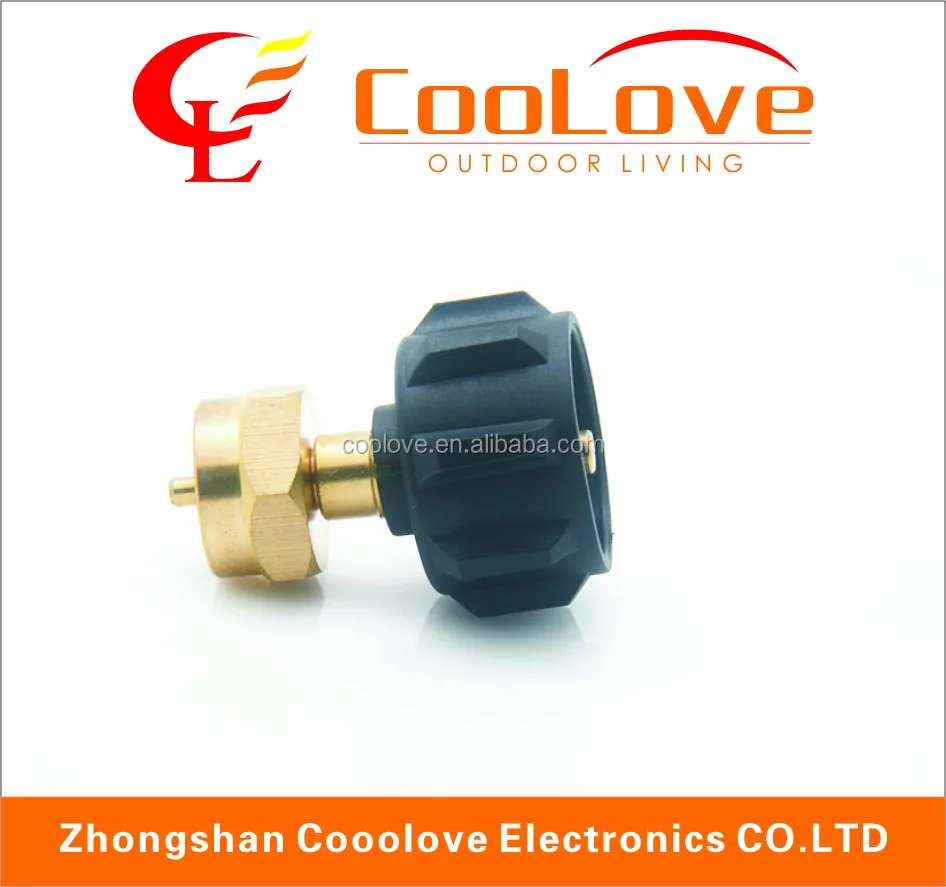 universal brass 1lb propane tank refill adapter