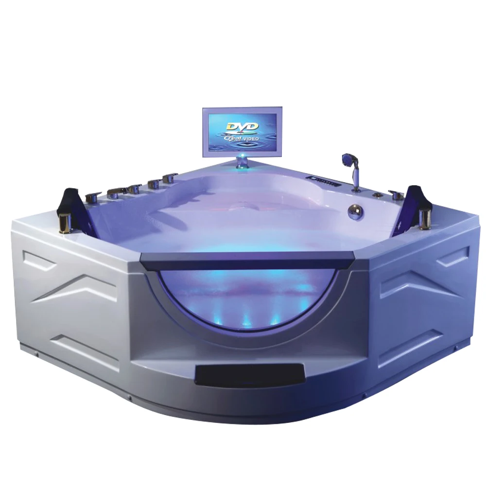 cheap bathtub&whirpools turkish bath european style two person fm radio massage corner whirlpool bathtub