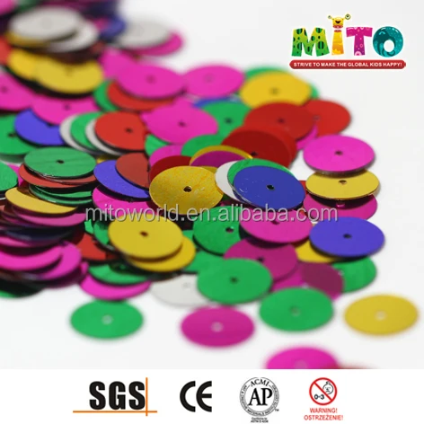 Clothing Accesory wholesale plastic large round sequin