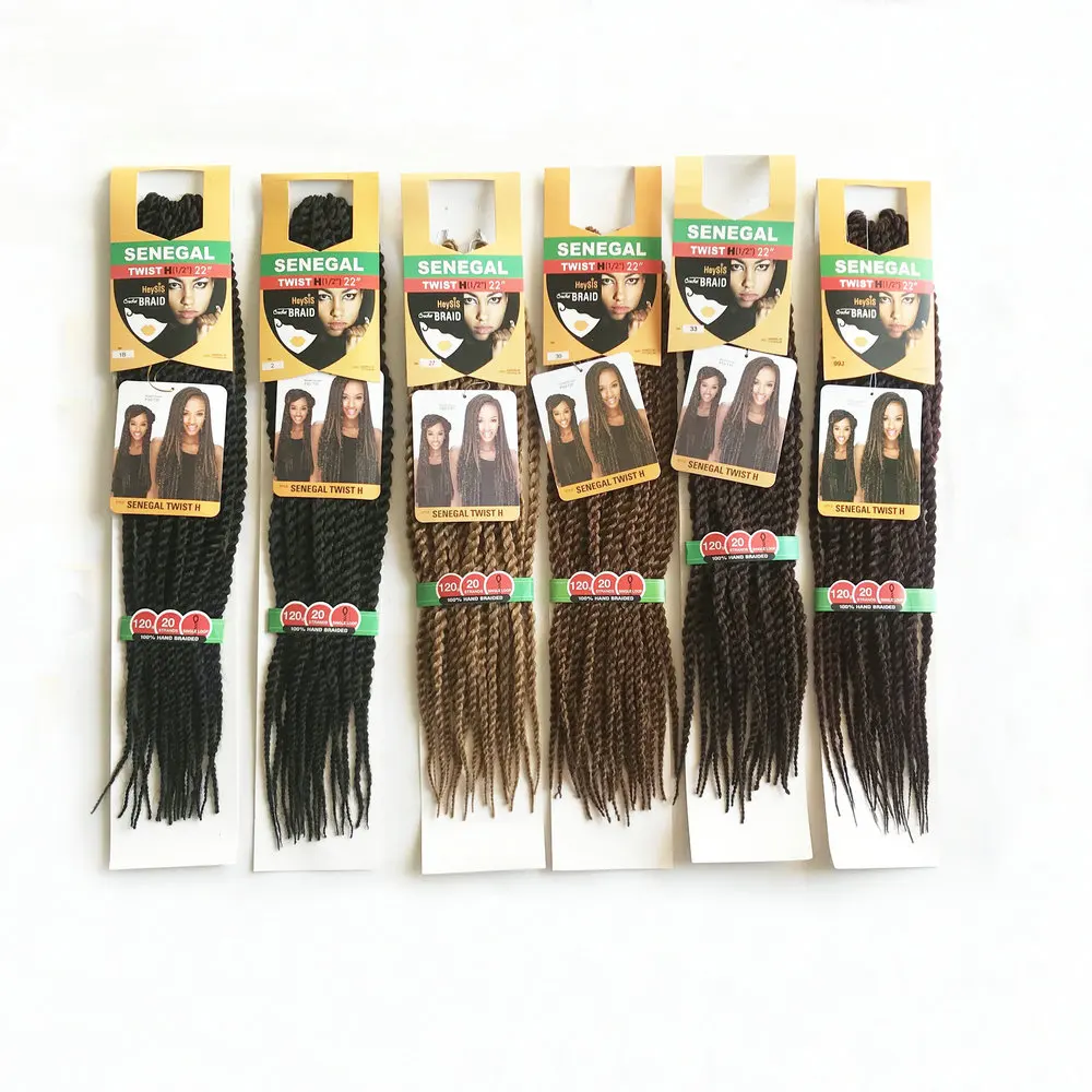 Factory price for Wholesale Hair Extension Type and Synthetic Hair senegal twist crochet braid with best quality