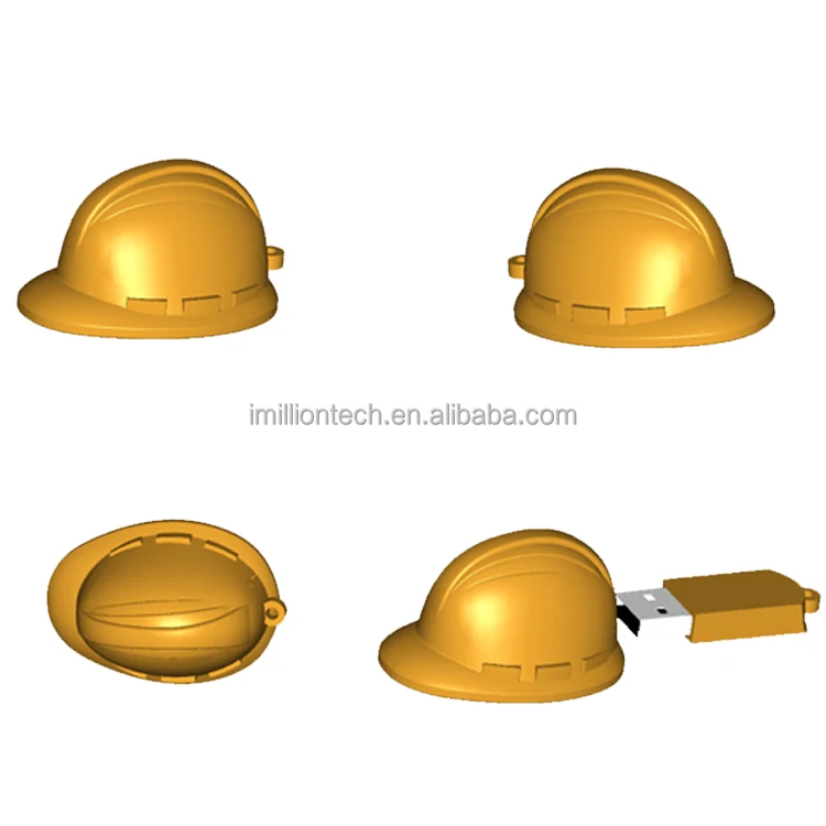 Free sample helmet shaped usb flash drive with free logo printer