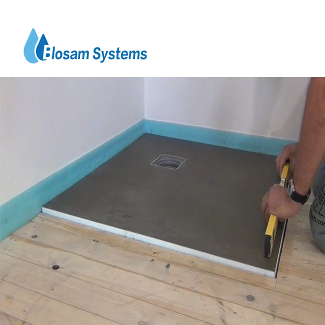 tile backer board  xps shower tray