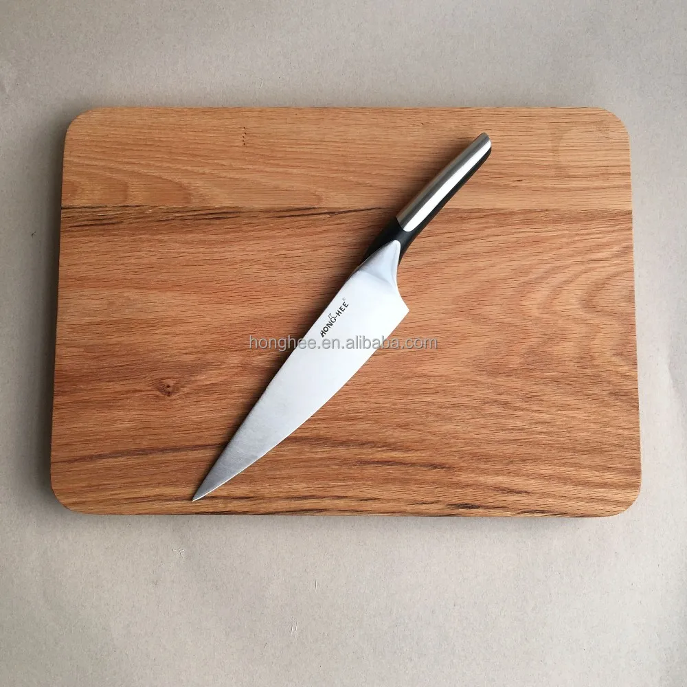 
High Quality Oak Wood Cutting Chopping Board With Groove Grips 