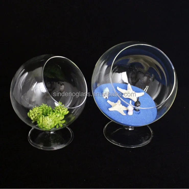Container Vase Pot Wedding Decor Round Clear Glass Terrarium Globe Fish Bowl Glass Vase