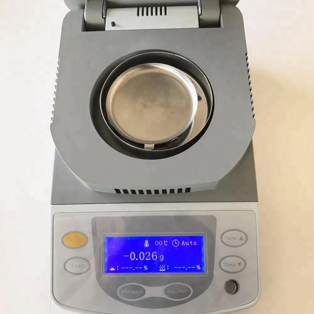 Digital Halogen Moisture Meter Analyzer Powder,Portable Grain Moisture Tester, Food Moisture Meter Balance