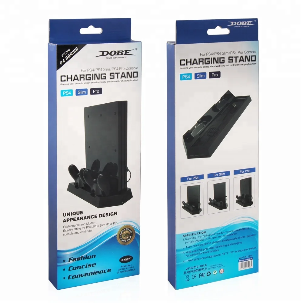 
Dobe Popular Super charging stand with cooler for playstation 4 series 