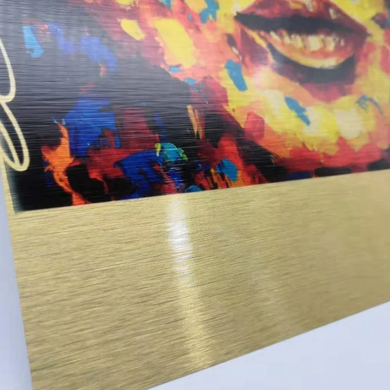 0.5mm/ 0.45mm / 0.55mm  thick sublimation blanks aluminum sheets in brushed color