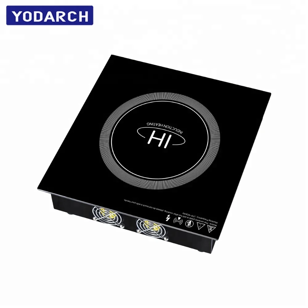Кухонное устройство кВт подогреватель буфета сенсорное управление с ручкой электрическая Коммерческая Индукционная Встроенная Плита варочная панель для горячего горшка