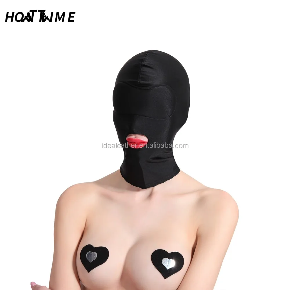 Factory Price Flirting Bondage Headgear Sponge Bondage hoods Sex Toys Fetish For Couples Elastic cloth SM TOYS Stock