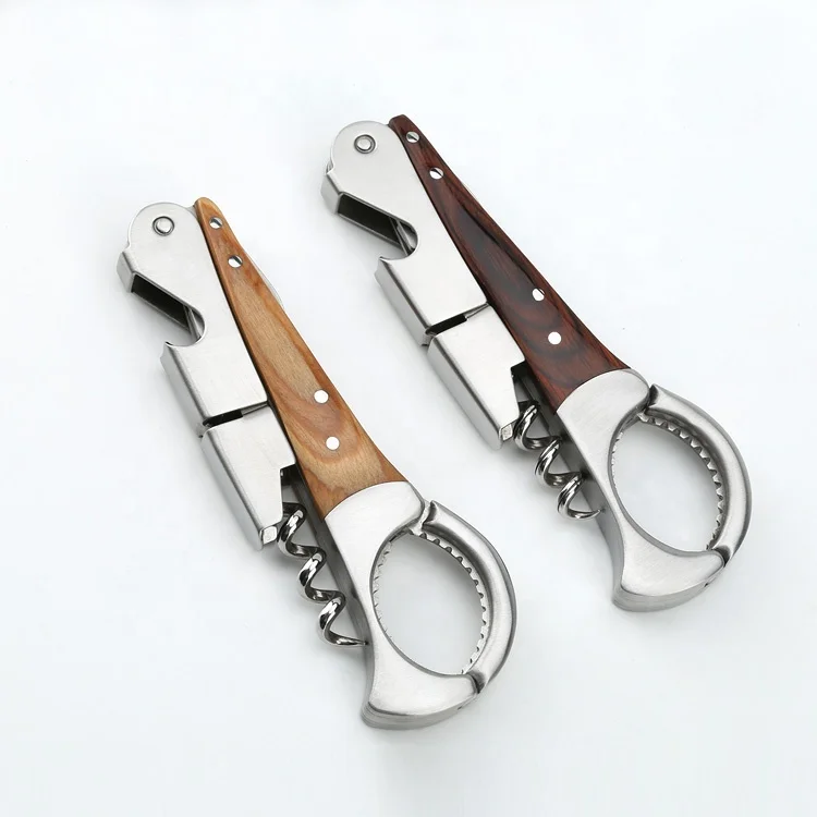 2022 new item  Multi-function bulk waiters friend corkscrew Metal wine corkscrew opener with knife