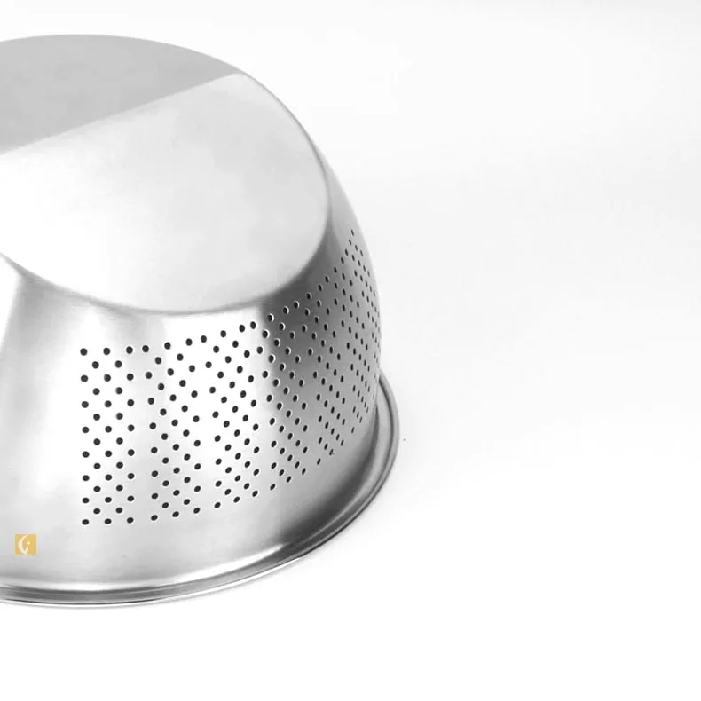 
304 Stainless steel Rice sieve Household kitchen supplies Rice pan Drainage basket 