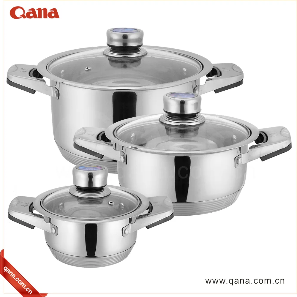 Stainless steel cooking pot hot on sell in America / South Africa cookware set