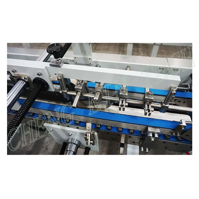 
Automatic folding gluing machine for PVC PET PP plastic boxes 