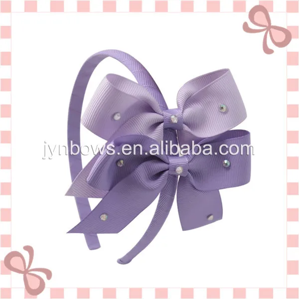 2014 сатин девушка аксессуары для волос с горный хрусталь