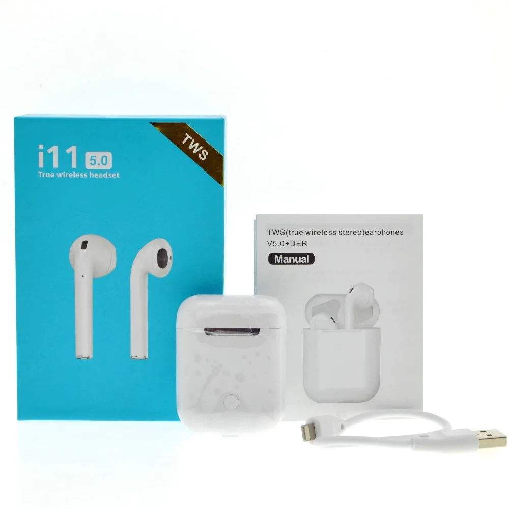 
Hot i11 TWS i11 5.0 TWS Wireless Bluetooth Sport Earphones Headphones Earphone & Headphone For iPhone 