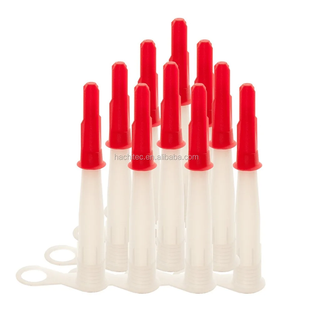 Pack of 50 Silicone Tube Nozzle Caps - Re-sealable Mastic Cartridge Spare Nozzles Screw Covers