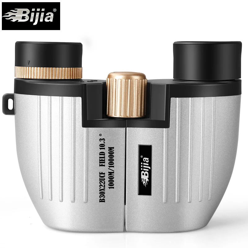BIJIA 10x22 waterproof portable folding binocular for children