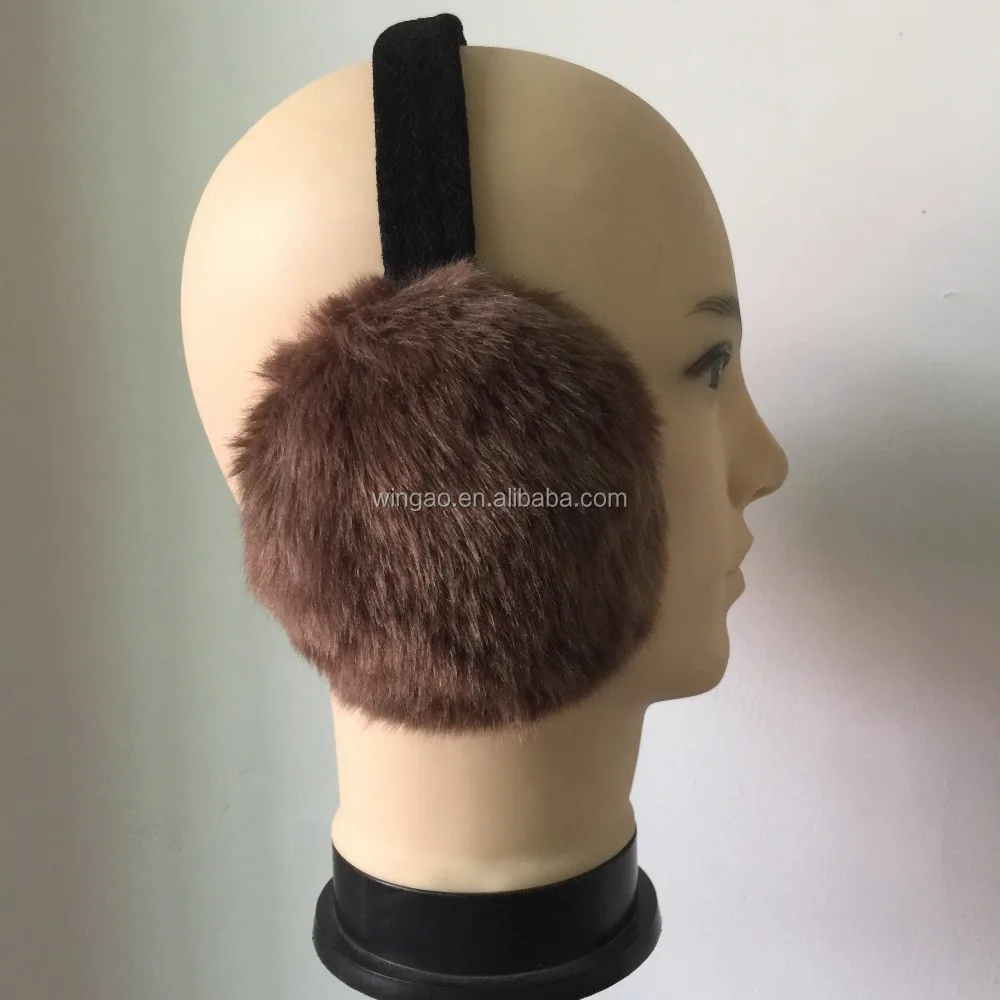 New custom earmuffs Artificial Fox fur Ear muff Autumn And Winter Keep Warm Wool Ear muff Winter Ear Warmers