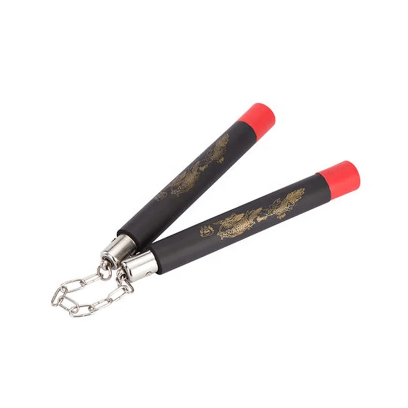 Martial Arts Foam Nunchucks Nunchaku Dragon Pattern Black Martial Arts Chinese Kung Fu Nunchucks
