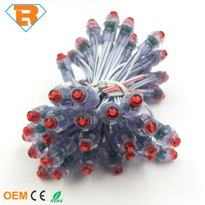 9mm 12V 5V Waterproof LED Outdoor Advertising Pixel DOT Light for Billboard