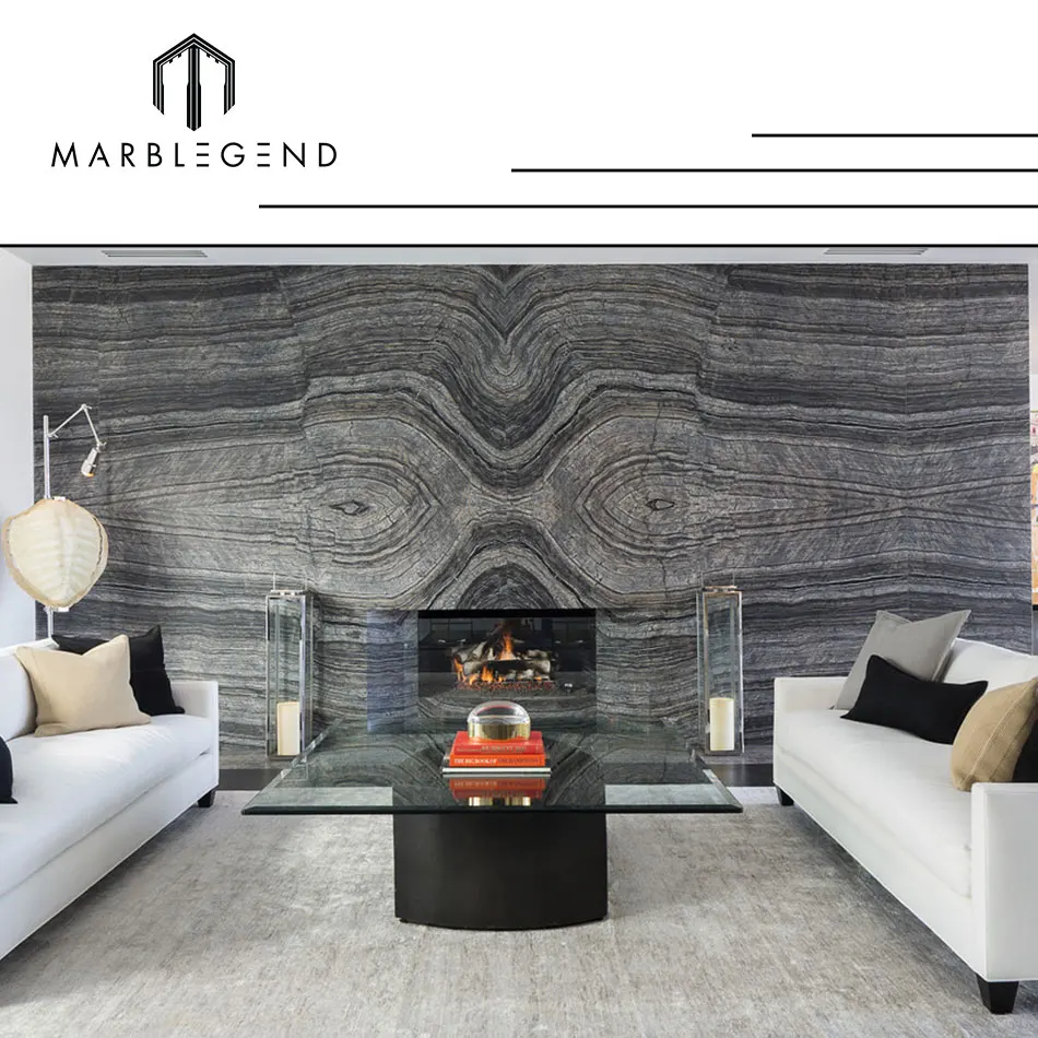 
wall decorative panel kenya black Marble Aluminum Honeycomb Composite Panels 