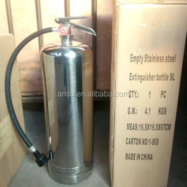 Stainless Steel SUS304 foam water type fire extinguisher 6L 9L 12L Portable SS 304 fire extinguisher