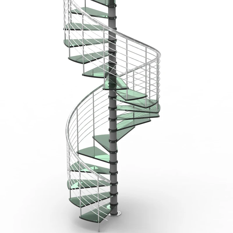 Standard spiral Stainless Steel Stair /Dog legged design stair