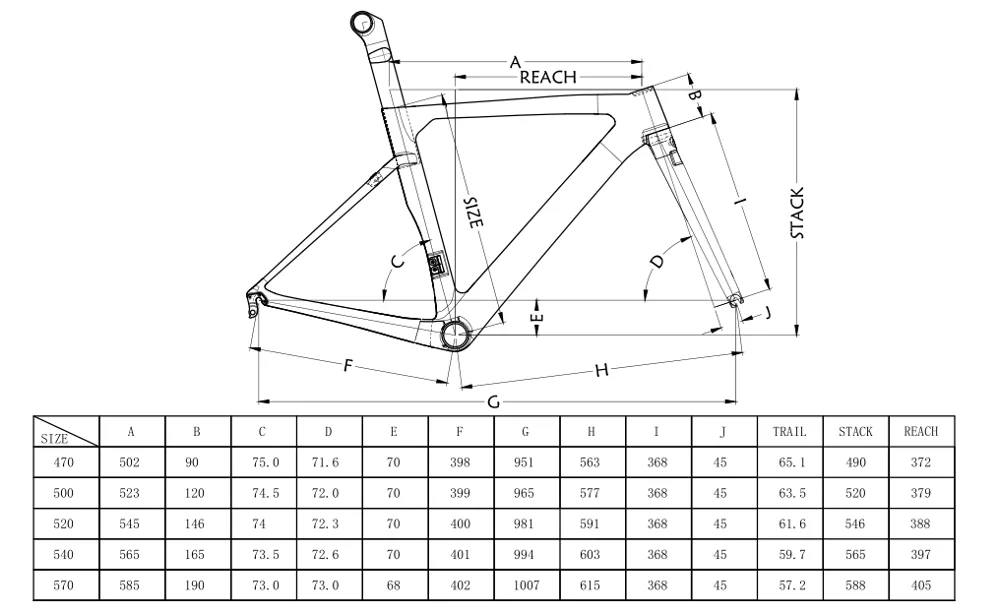 
Aero Carbon Bike Road Bicycle Frame Custom Paint 57CM Disc 