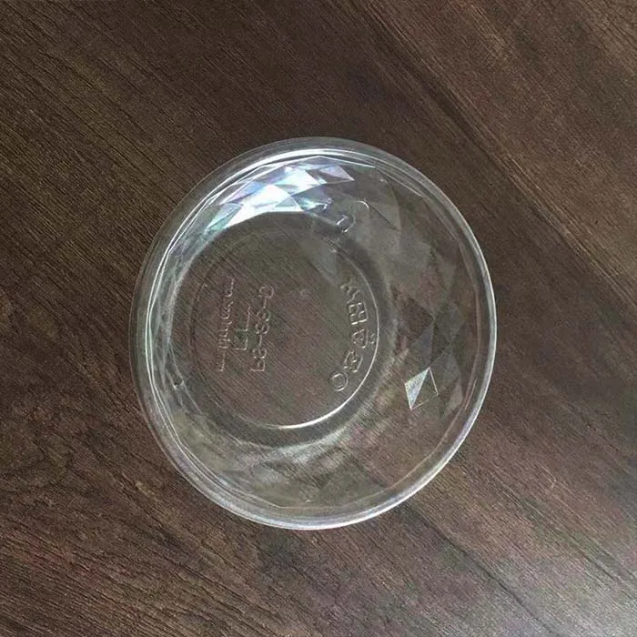 Customize circle food grade plastic clear PP Eco-friendly food container bento bowl disposable fruit tray