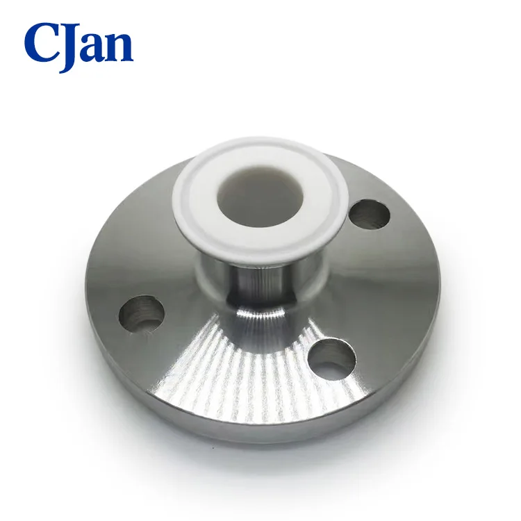 Трехзажимный фитинг и фланец с линейным редуктором PFA, подкладочные фитинги pfa