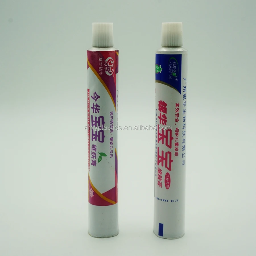 Empty 15g Aluminum Tube Packaging For Cosmetics & Ointment Cream