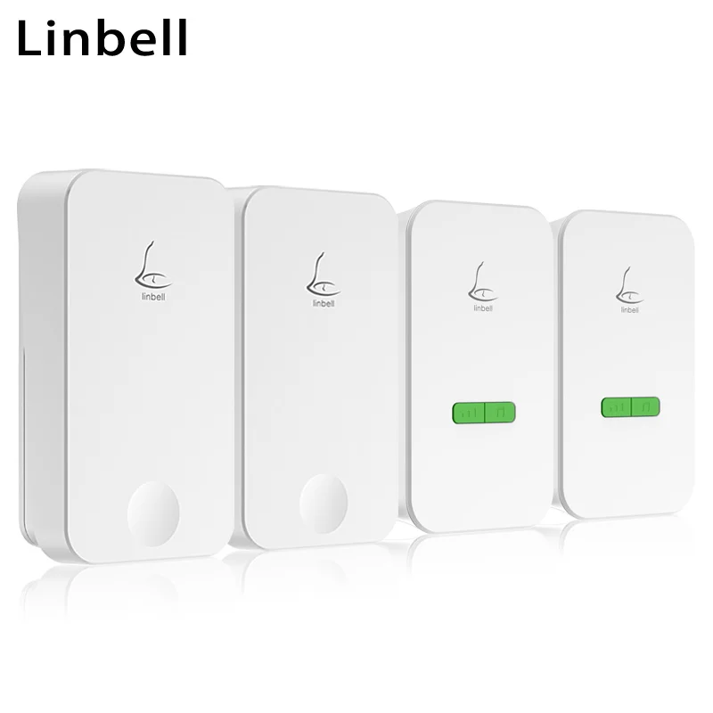 Linbell G4L беспроводной семейный дверной звонок кольцо для квартир ЕС разъем с 2 передатчиками и