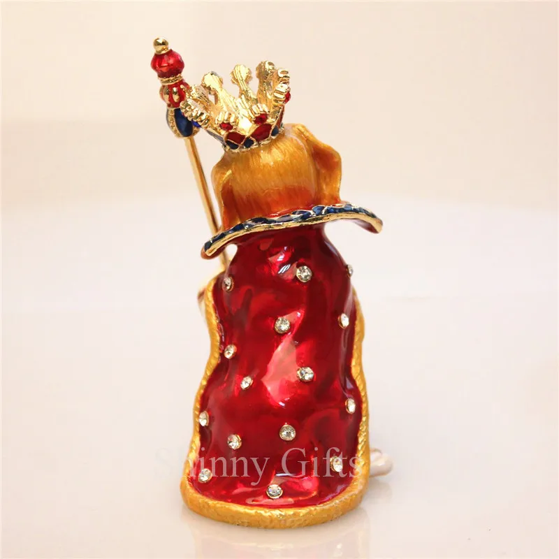 Birthday Gifts Basset Hound Dog King Pewter Trinket Box Home Decorative Box